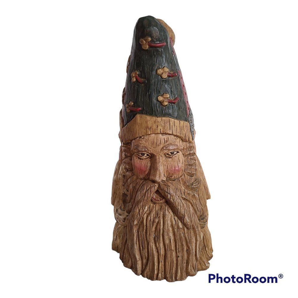 Three Faces of Santa Unique Christmas Holiday Decor Table Shelf Sitter Vintage